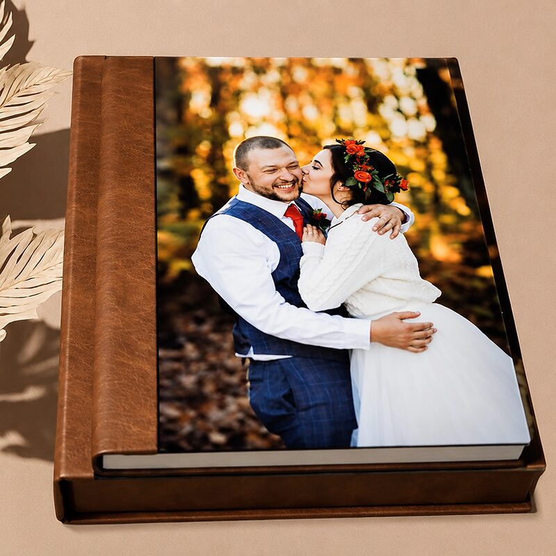 A hand-bound Sood Studio photo album